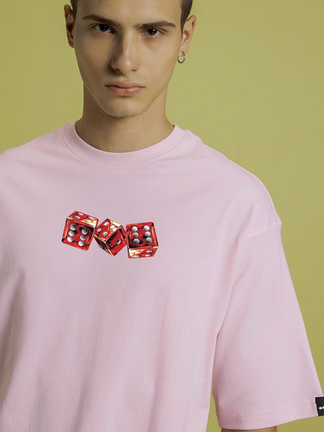 Bewakoof Men Typography Printed Round Neck Cotton Oversized T-shirt