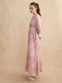 RAREISM Women LIKP PRIMARY PINK Print Fit & Flare Midi Cotton Dress