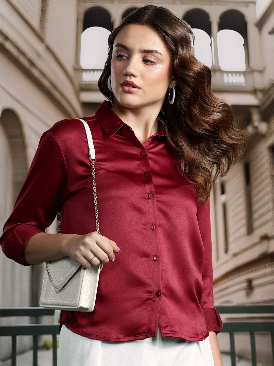 DressBerry Casual Satin Shirt