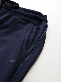 Monte Carlo Women Mid-Rise Regular Fit Track Pants with Contrast Piping