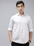Park Avenue Slim Fit Floral Printed Pure Cotton Casual Shirt