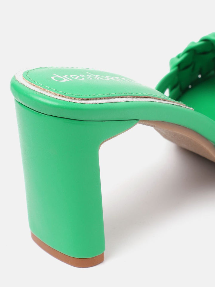 DressBerry Textured Block Heels