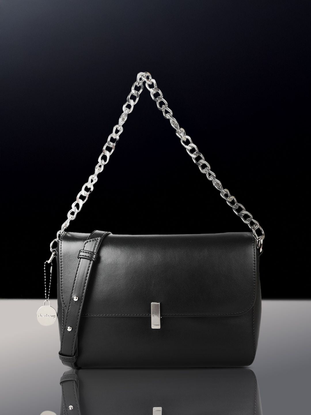 DressBerry Structured Shoulder Bag with Pouch