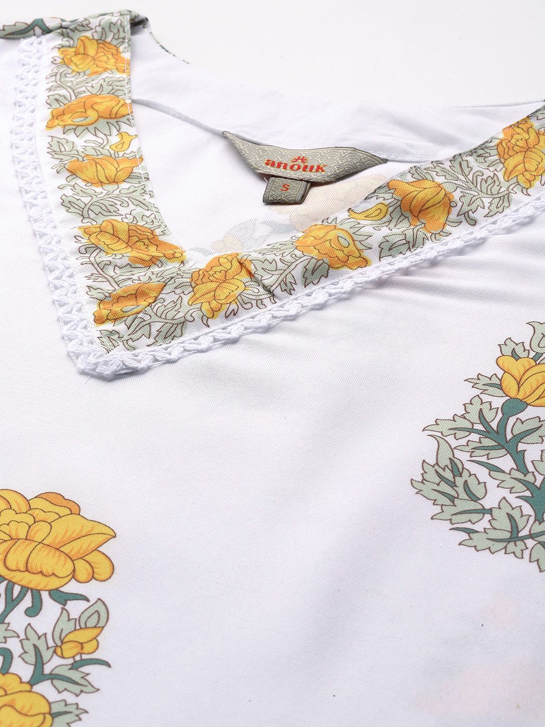 Anouk Women Ethnic Motifs Printed Kurta with Trousers & Dupatta