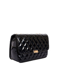 Lino Perros Black Quilted Shoulder Bag