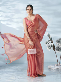 Tikhi Imli Two Tone Poly Chiffon Saree