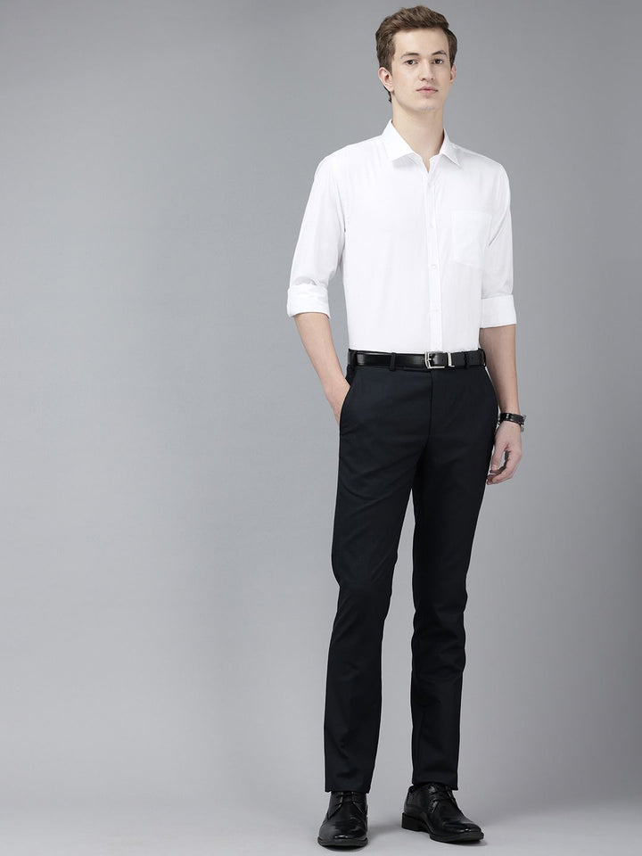 Park Avenue Slim Fit Textured Formal Shirt