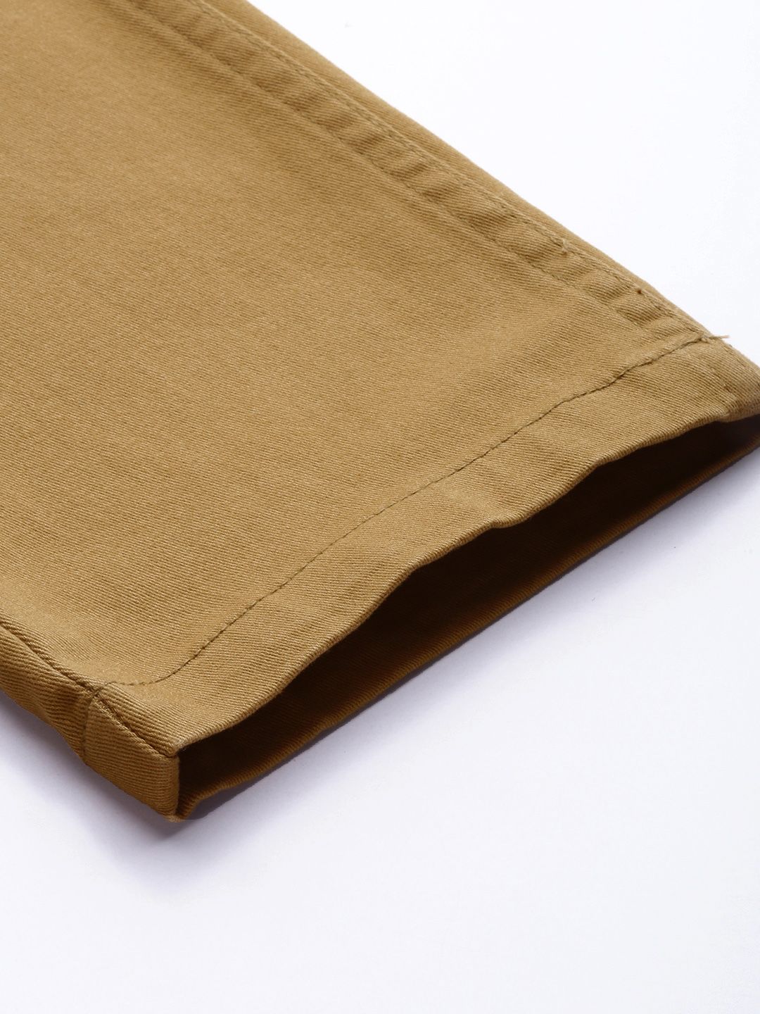 The Indian Garage Co Men Khaki Slim Fit Chinos Trousers