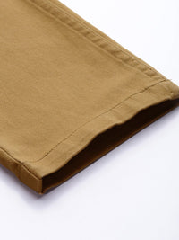 The Indian Garage Co Men Khaki Slim Fit Chinos Trousers