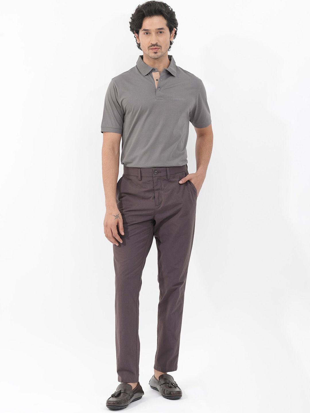 RARE RABBIT Men Keneth Regular Fit Polo Collars T-Shirt