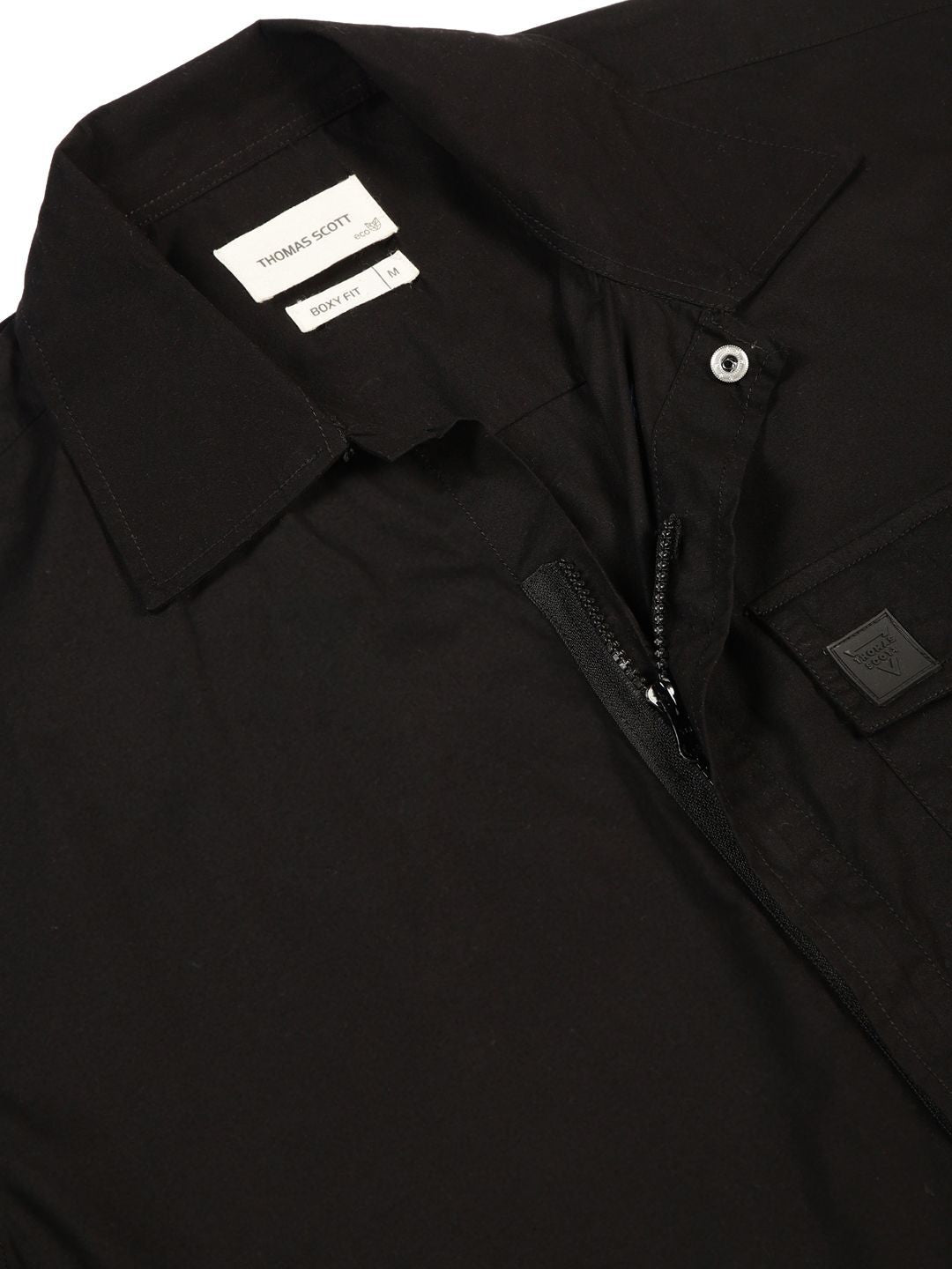 Thomas Scott Men Premium Boxy Pure Cotton Casual Shirt