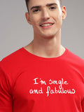 ADRO Men Typography Printed Round Neck Cotton T-shirt