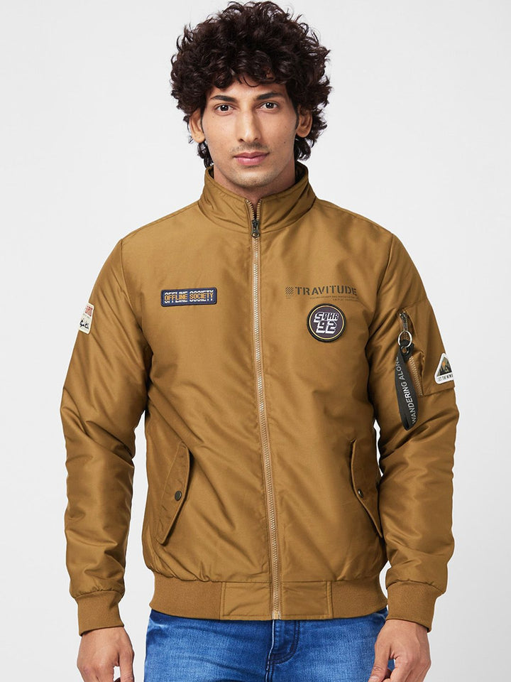 SPYKAR Stand Collar Bomber Jacket
