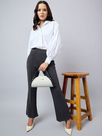 Style Quotient Women Smart Flared Bootcut Trousers