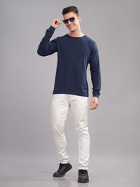 ADRO Men Solid Round Neck T-shirt