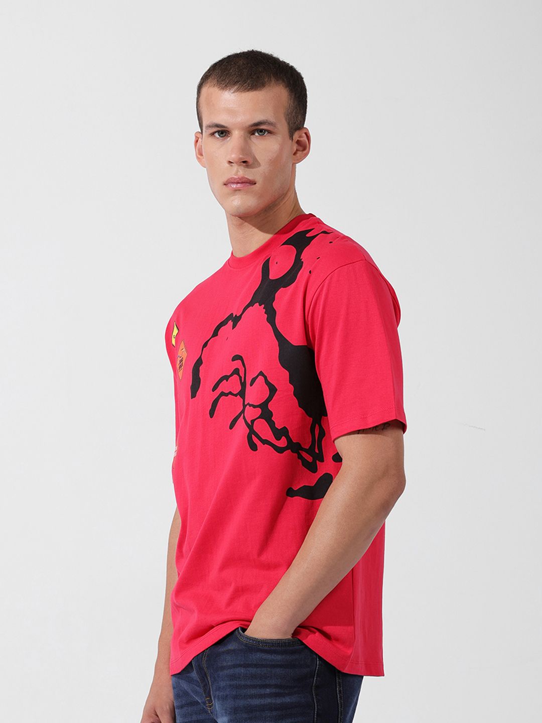 The Indian Garage Co Men Boxy Looney Tunes Printed T-Shirt