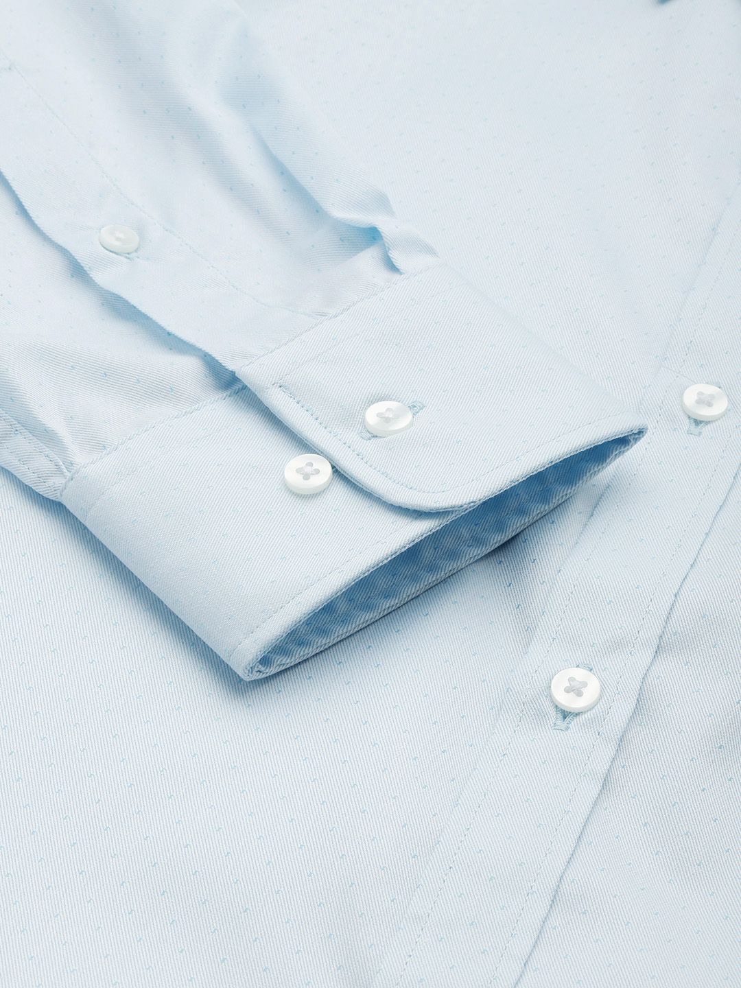 Park Avenue Self-Design Slim Fit Formal Shirt