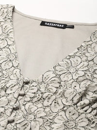 SASSAFRAS Beige Blouson Crop Top