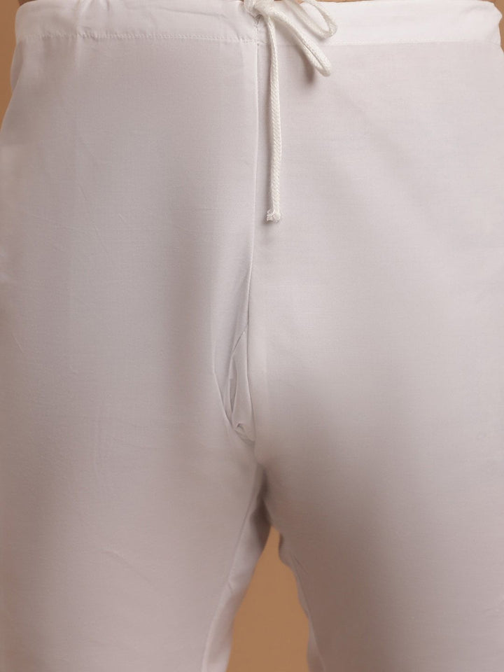 SOJANYA Ethnic Embroidered Sequinned Pure Cotton Kurta & Churidar With Nehru Jacket