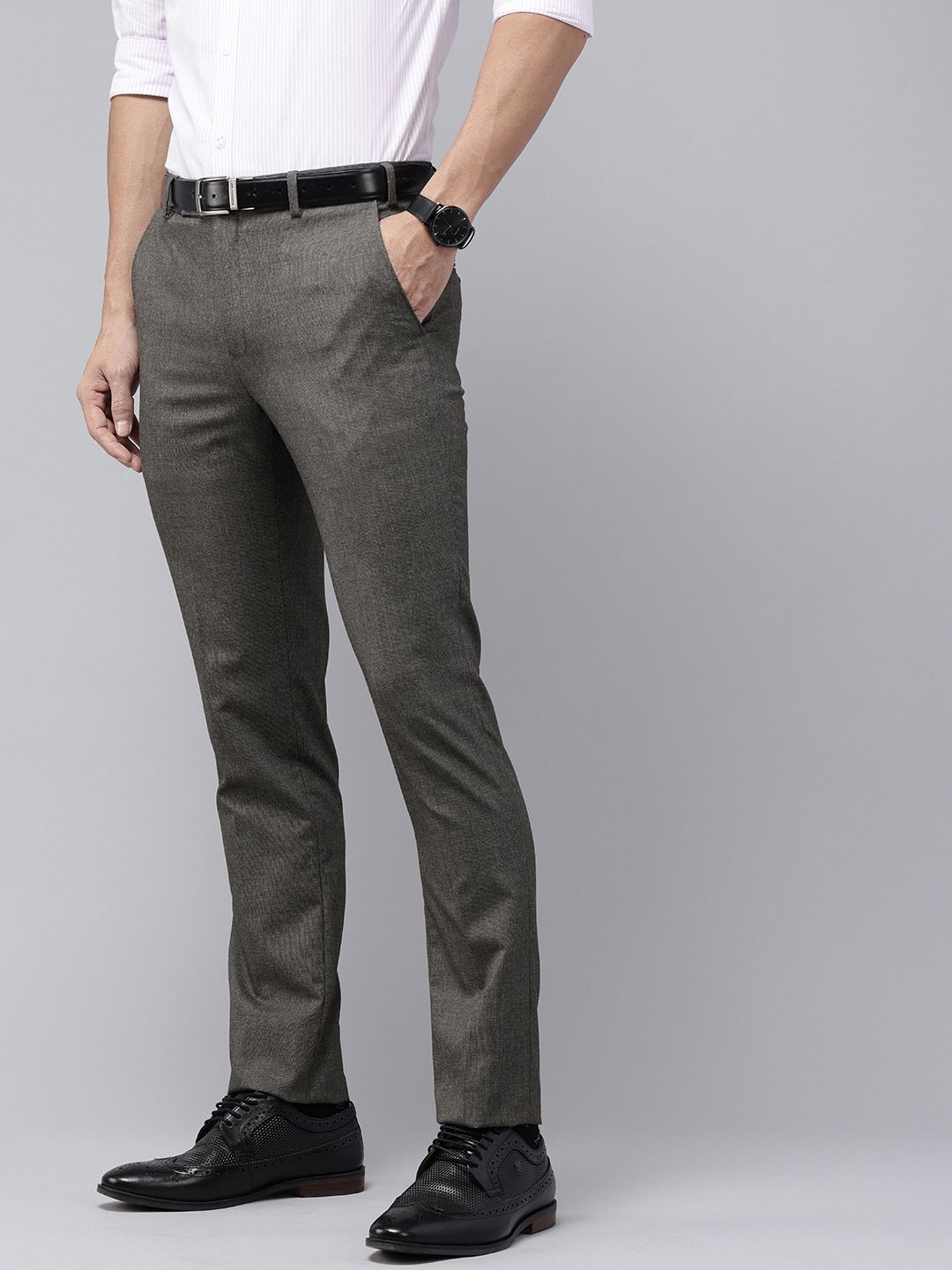 Park Avenue Men Slim Fit Formal Trousers