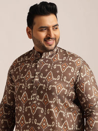 SOJANYA PLUS Men Geometric Printed Kurta