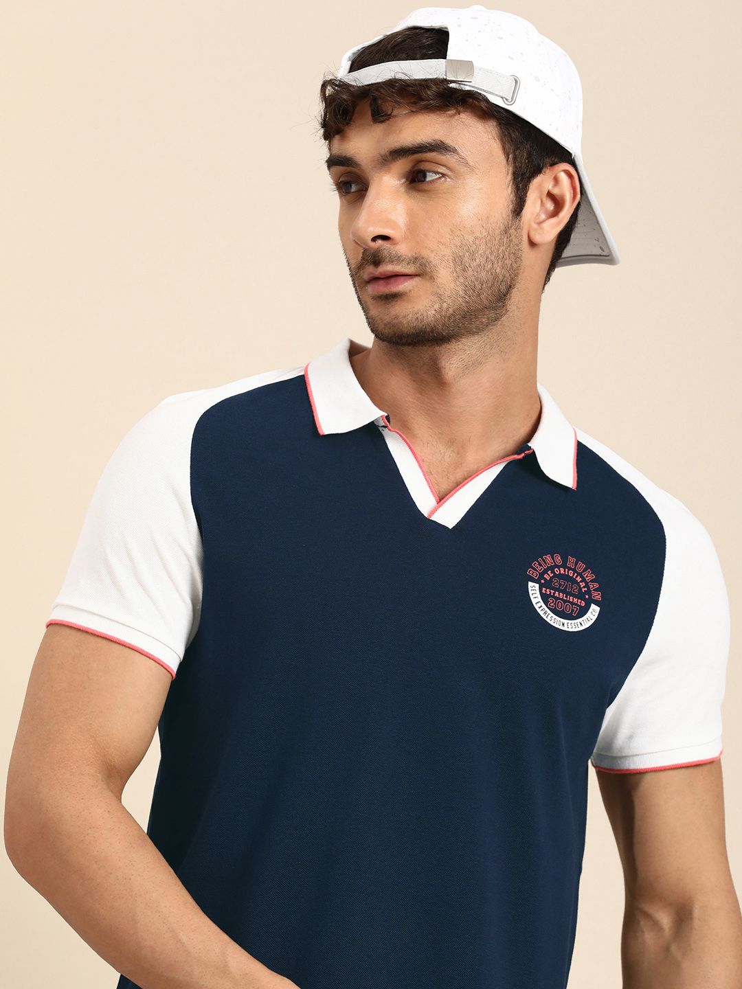 Being Human Pure Cotton Polo Collar Casual T-shirt