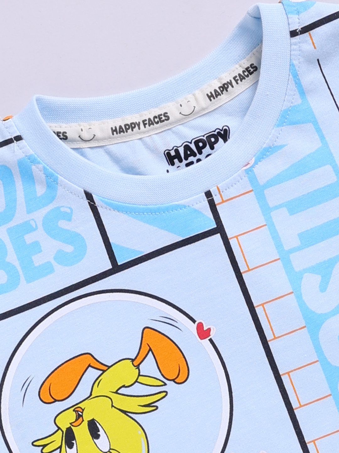 Happy Faces Kids Girls Tweety Printed Pure Cotton T-Shirt