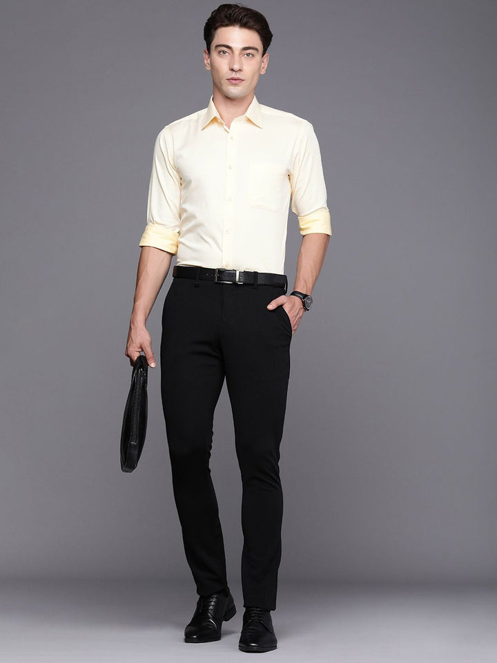 Raymond Textured Slim Fit Pure Cotton Formal Shirt