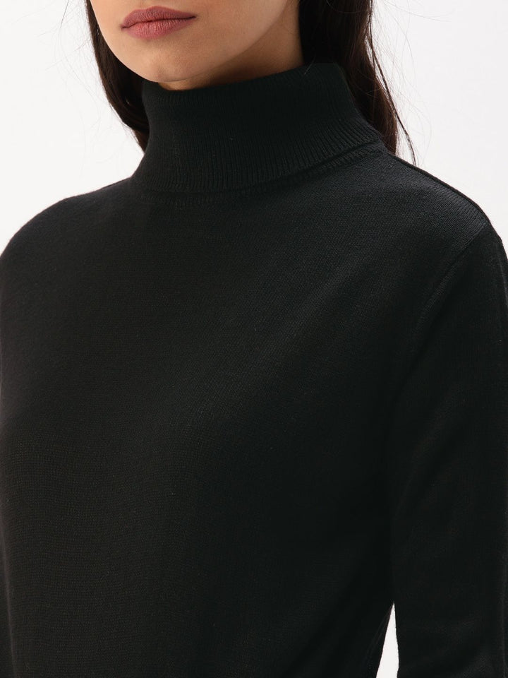 DressBerry Women Black Solid Sweater