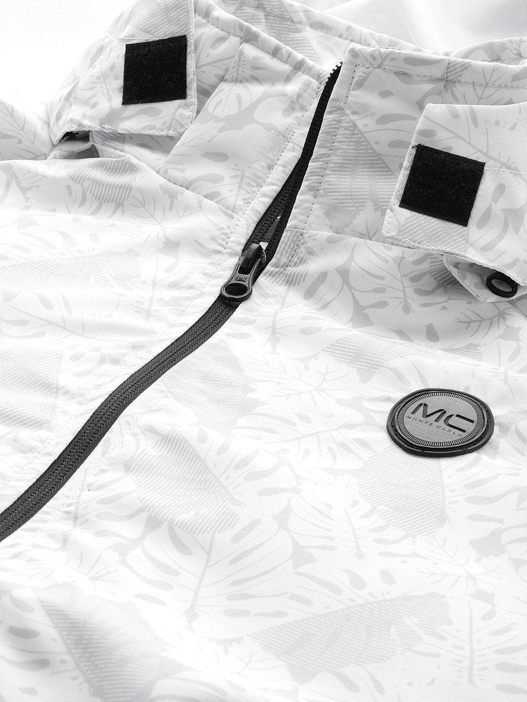 Monte Carlo Men Floral Print Hooded Tailored Jacket