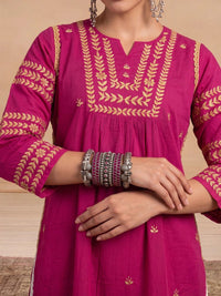 House of Chikankari Women Embroidered Thread Work Kurta