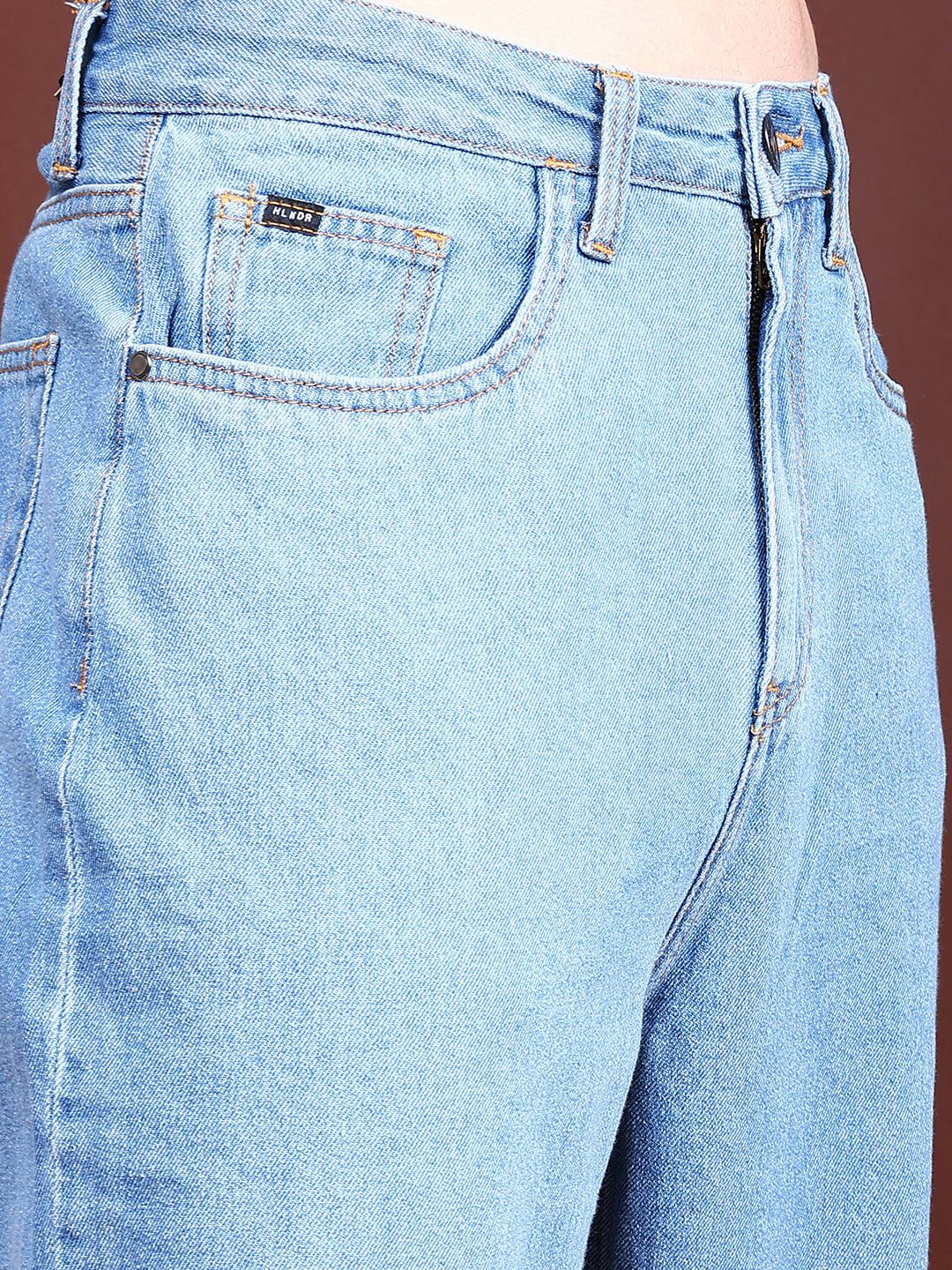 HIGHLANDER Men Loose Fit Mid-Rise Cotton Jeans