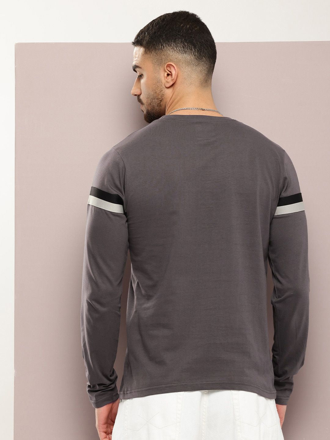 DILLINGER Men Striped Pure Cotton T-shirt