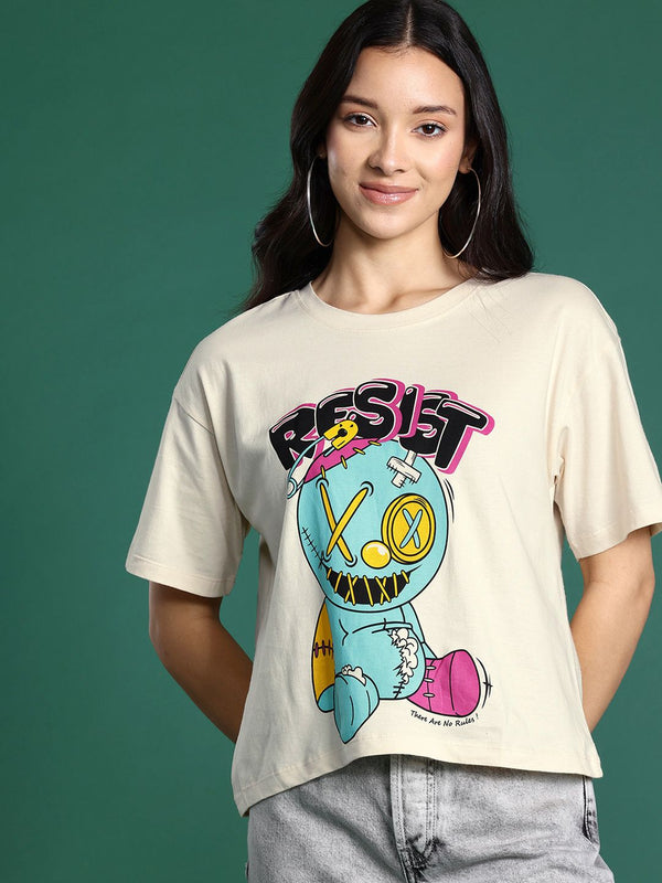 DressBerry Printed Pure Cotton T-shirt