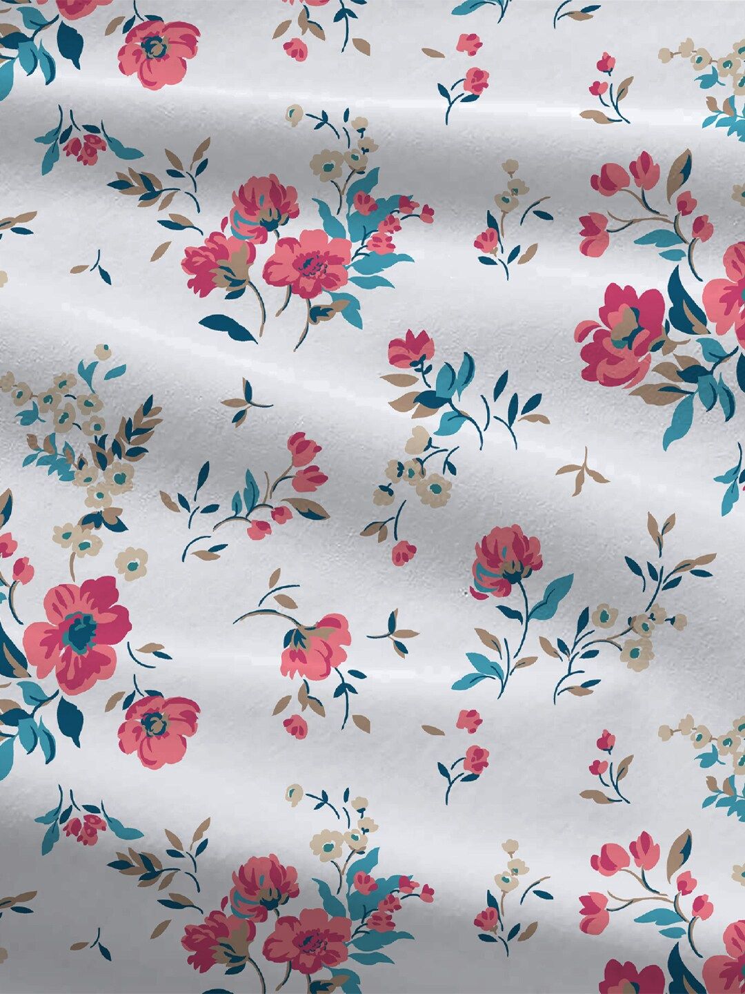 MYTRIDENT Feather Tales Floral Mild Winter 150 GSM Pure Cotton Double Bed Comforter