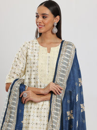 Libas Ethnic Motifs Printed Kurta with Palazzos & With Dupatta
