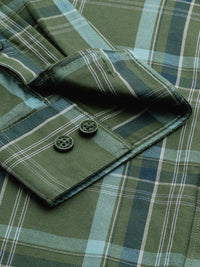 Being Human Pure Cotton Slim Fit Opaque Checked Casual Shirt