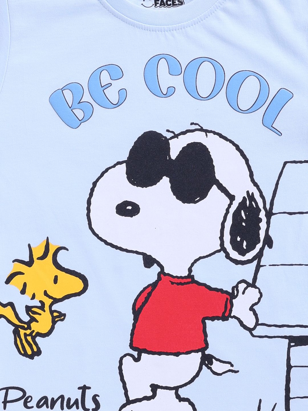 Happy Faces Boys Snoopy Printed Pure Cotton T-shirt