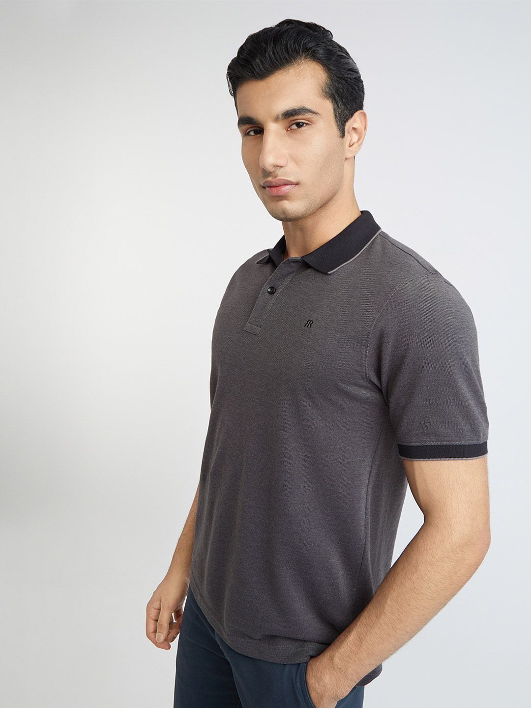 Raymond Modern Fit Pure Cotton Polo Collar T-shirt