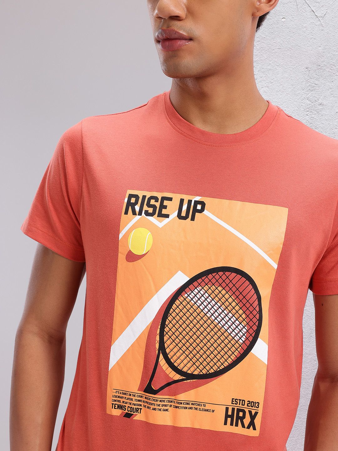 HRX by Hrithik Roshan Graphic Print Round-Neck Lifestyle T-shirt