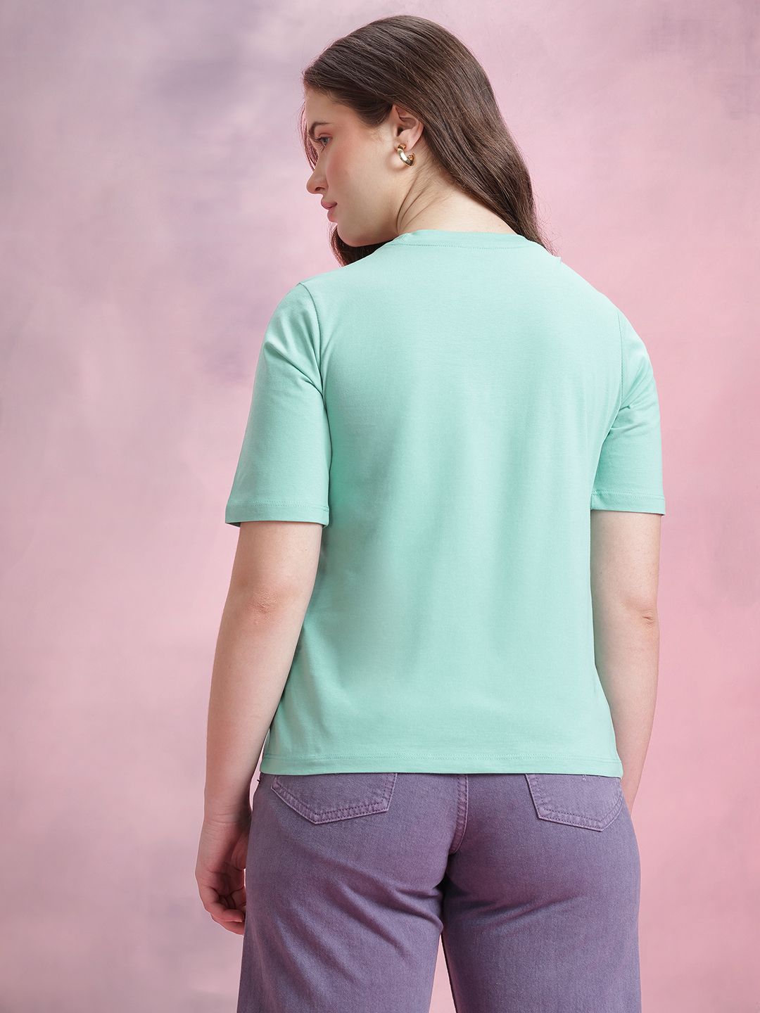 DressBerry Graphic Printed Pure Cotton T-shirt