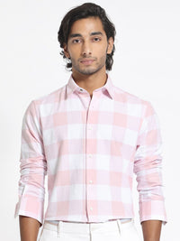 RARE RABBIT Men Byre Slim Fit Checked Cotton Shirt