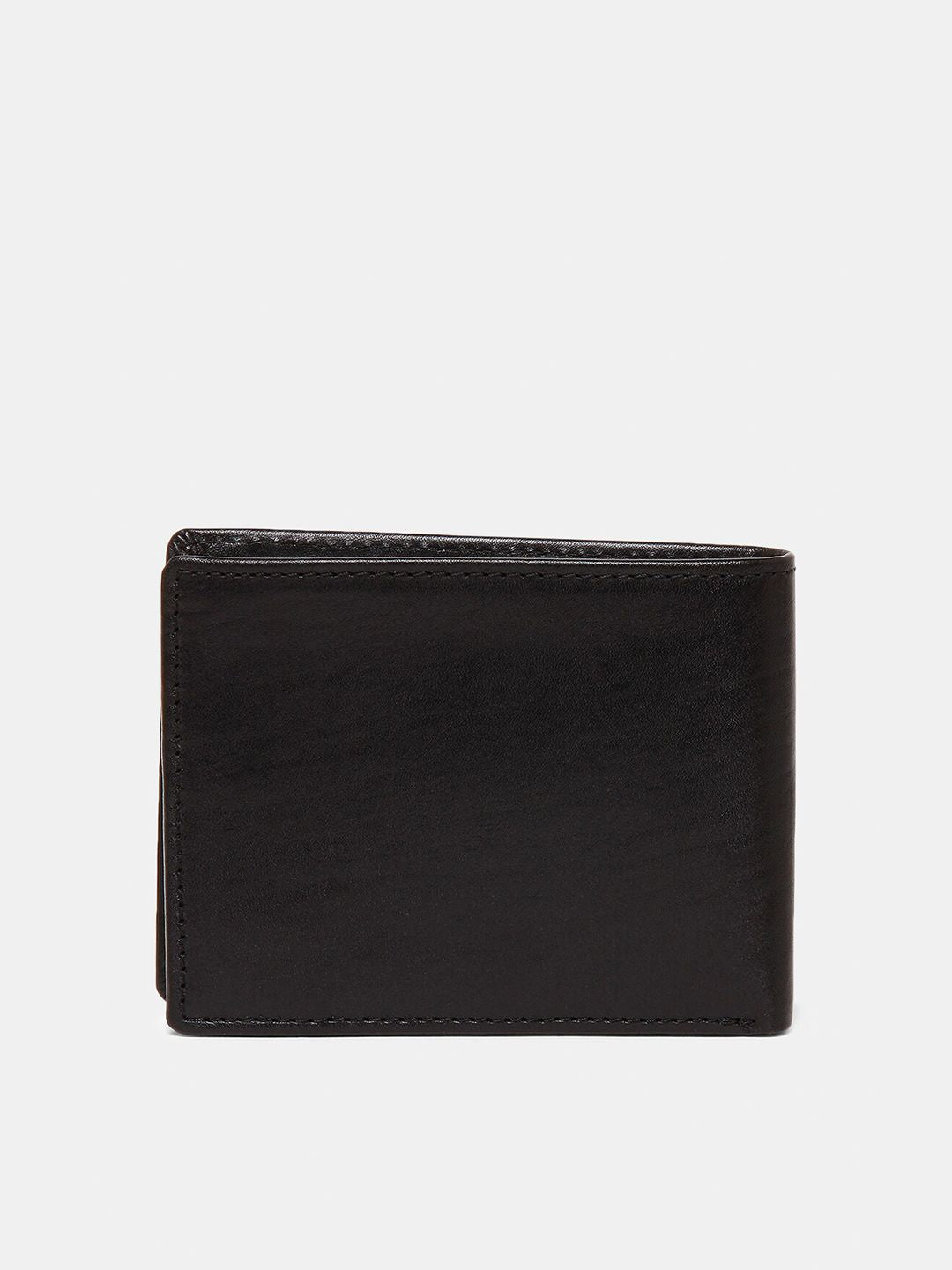 SPYKAR Men Black Leather Two Fold Wallet