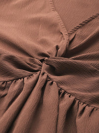 DressBerry Puff Sleeve Twisted Empire Top