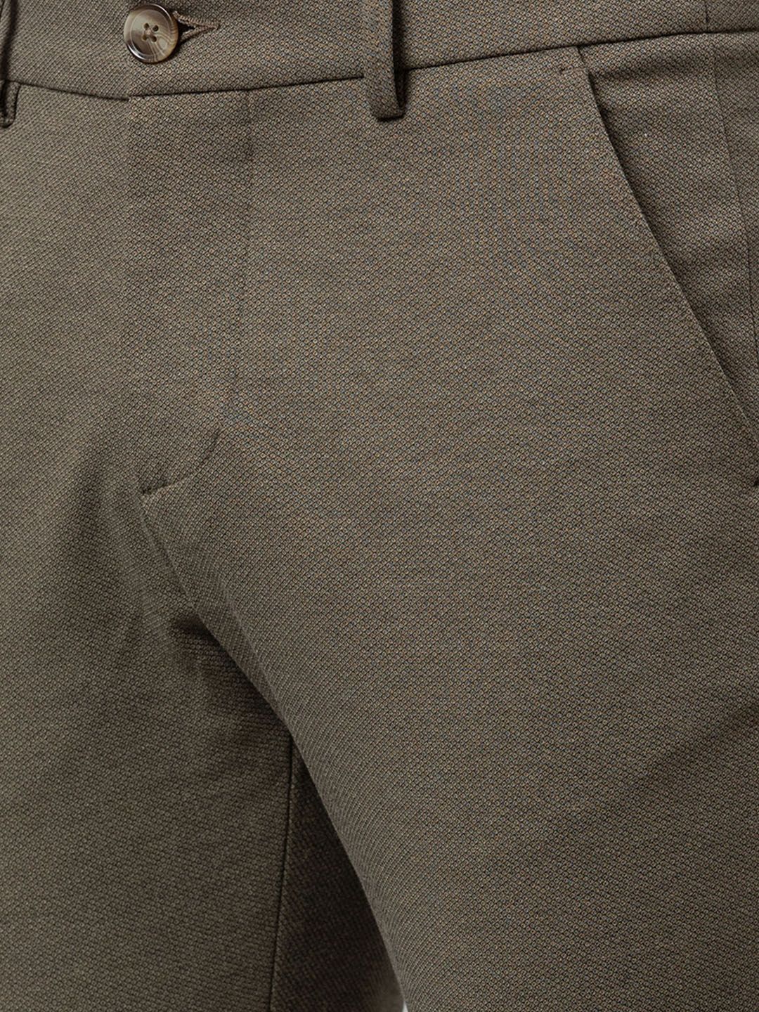 Being Human Men Khaki Solid Trousers