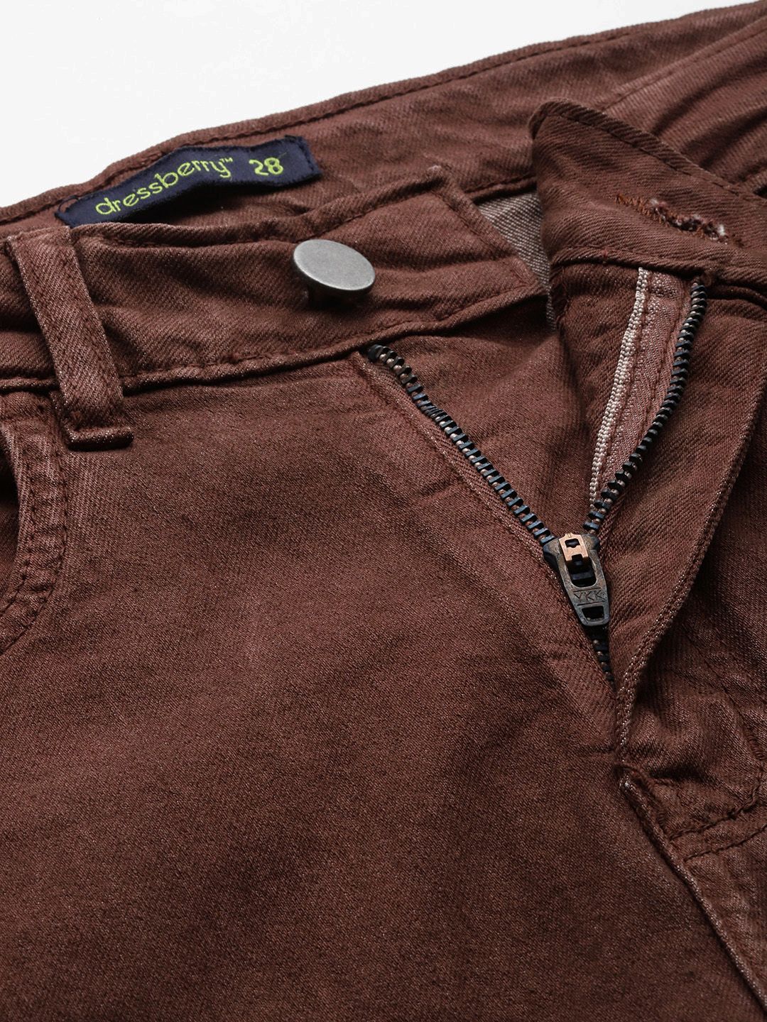 DressBerry Women Straight Fit Coloured Jeans