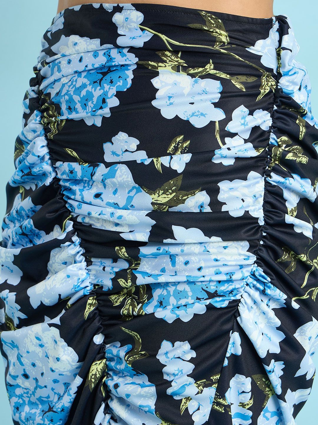 Antheaa Printed Draped Skirt & Top Co-Ords