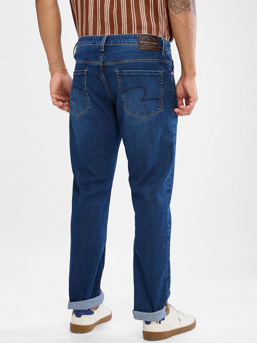 SPYKAR Men Mid Rise Clean Look Stretchable Jeans