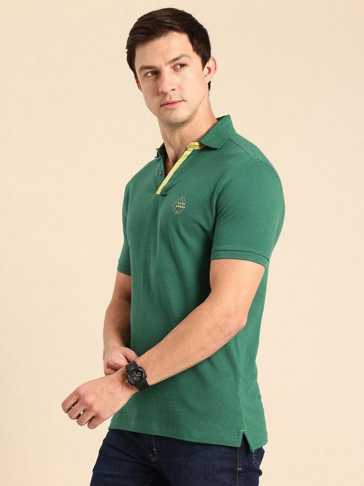 Being Human Polo Collar Pure Cotton T-shirt