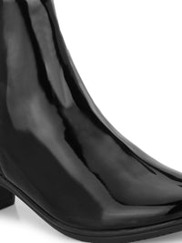 Dressberry Women Black Block Heeled Regular Boots